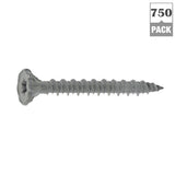 #9 x 1-1/4 in. Serrated Flat Head Star Drive Cement Board Screws (750-Pack)