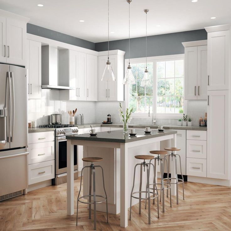 Shaker Ready To Assemble 24 in. W x 30 in. H x 24 in. D Plywood Corner Wall Kitchen Cabinet in Denver White