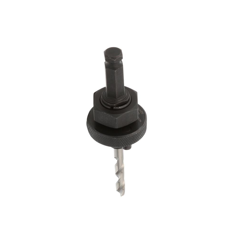7/16 in. Quick Change Large Hole Saw Arbor No Wobble W/ W/ Pilot Drill Bit - Super Arbor