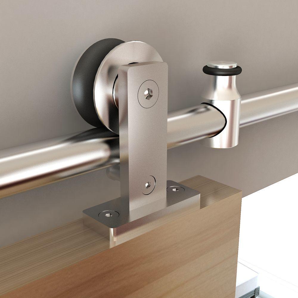 Stainless Steel Top Mount Rolling Door Hardware for Wood Doors - Super Arbor