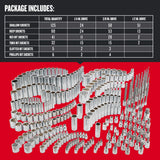 Craftsman 299-Piece SAE Socket Set with 6 and 12 Point Sockets