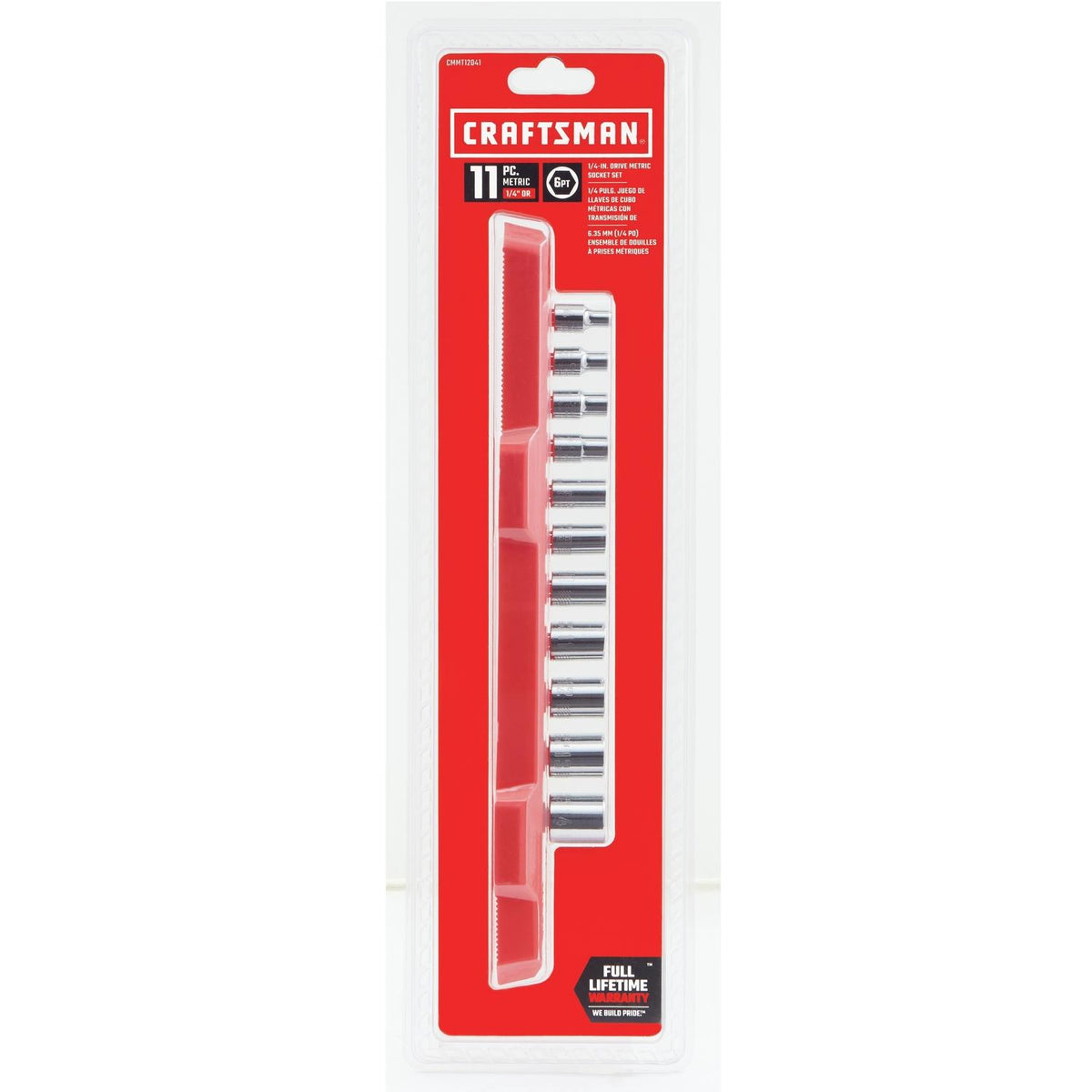 Craftsman 1/4 in. Drive Metric 6 Point Socket Set, 11 pc