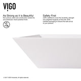 VIGO Vinca Matte Stone Vessel Bathroom Sink in White with Duris Vessel Faucet in Brushed Nickel