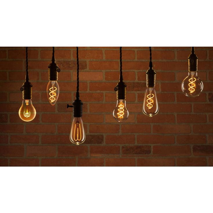 Feit Electric 25-Watt Equivalent B10 Dim Candelabra Amber Glass Vintage Edison LED Light Bulb w/ Spiral Filament Warm White (12-Pack)