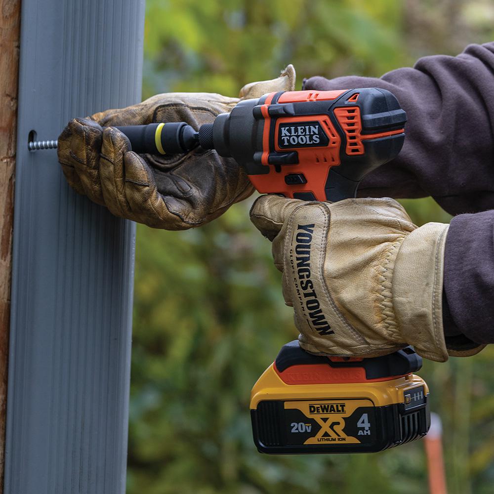 Battery-Operated Compact Impact Driver, 1/4 in. Hex Drive, Tool Only - Super Arbor