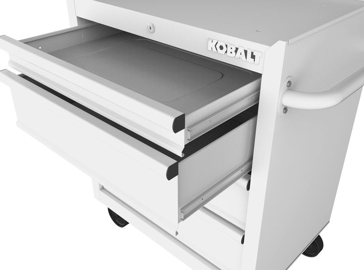 Kobalt 26.7-in W x 33-in H 4-Drawer Steel Rolling Tool Cabinet (White)