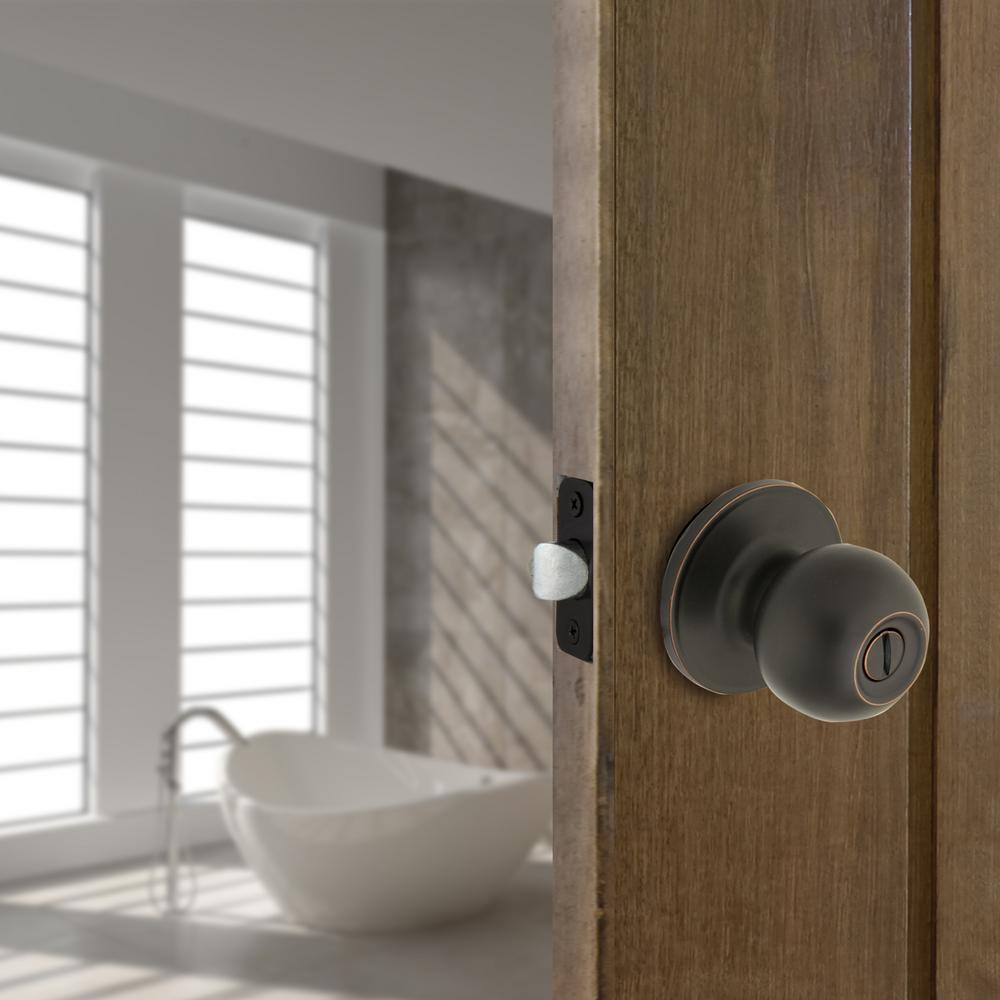 Ball Aged Bronze Bed and Bath Door Knob - Super Arbor