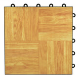 Greatmats Click Tile 12-1/8 in. x 12-1/8 in. Walnut Interlocking Basement Plastic and Vinyl Floor Tile (24-Pack) (24.5 sq. ft.)