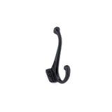 4-21/32 in. (118 mm) Matte Black Decorative Hook