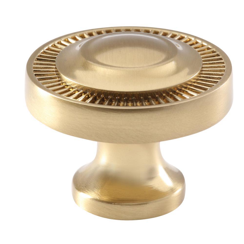 Minted 1.5 in. Satin Brass Large Knob - Super Arbor