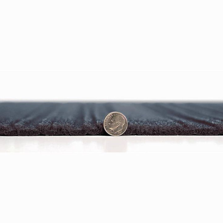 Foss Peel and Stick First Impressions Barcode Rib O. Blue 24 in. x 24 in. Commercial Carpet Tile (15 Tiles/Case)