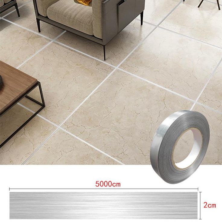 Ceramic Tile Mildewproof Gap Tape Tile Gap Sealing Tape Waterproof Foil Strip Silver Golden Rims