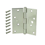 4 in. Satin Chrome 1/4 in. Radius Adjustable Spring Door Hinge