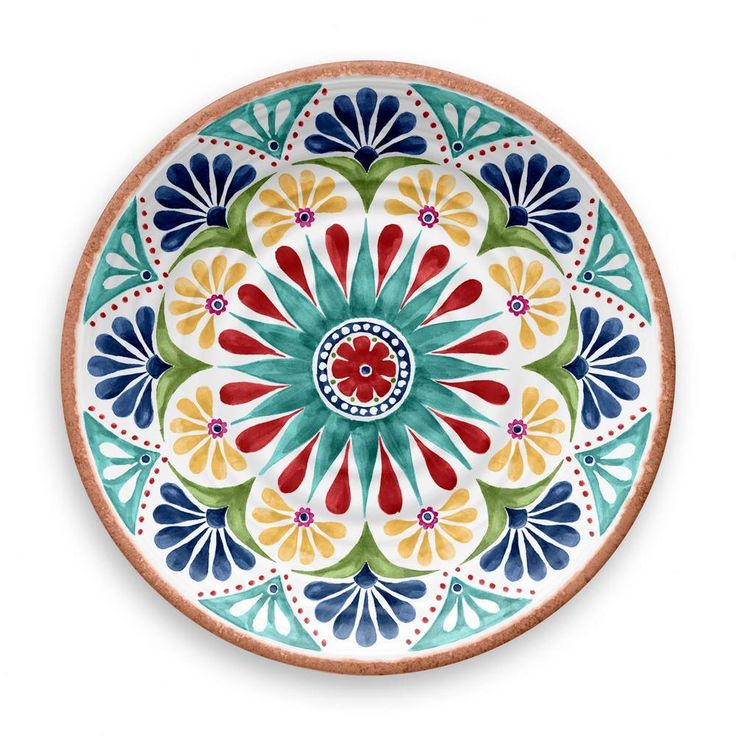 Rio Medallion Melamine Dinner Plate (Set of 6)
