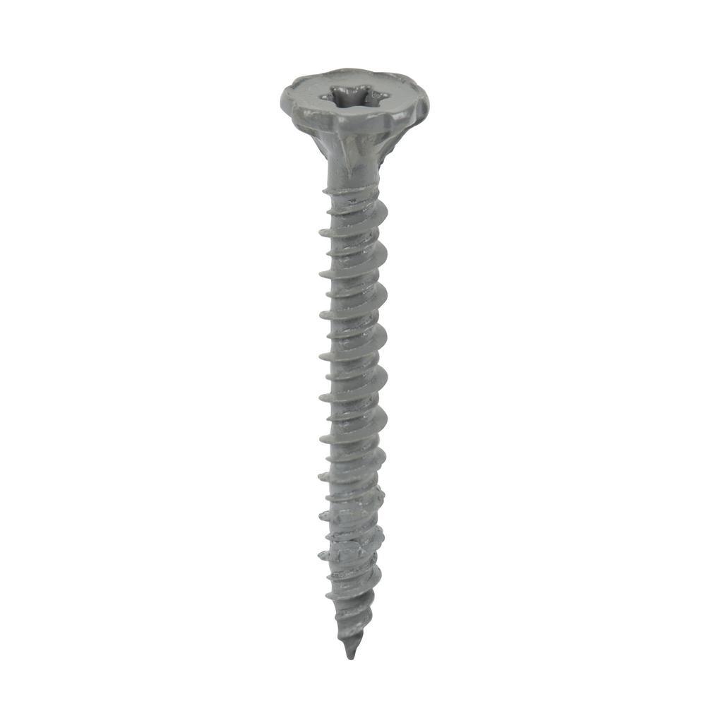 #9 x 1-1/4 in. Serrated Flat Head Star Drive Cement Board Screws (750-Pack)