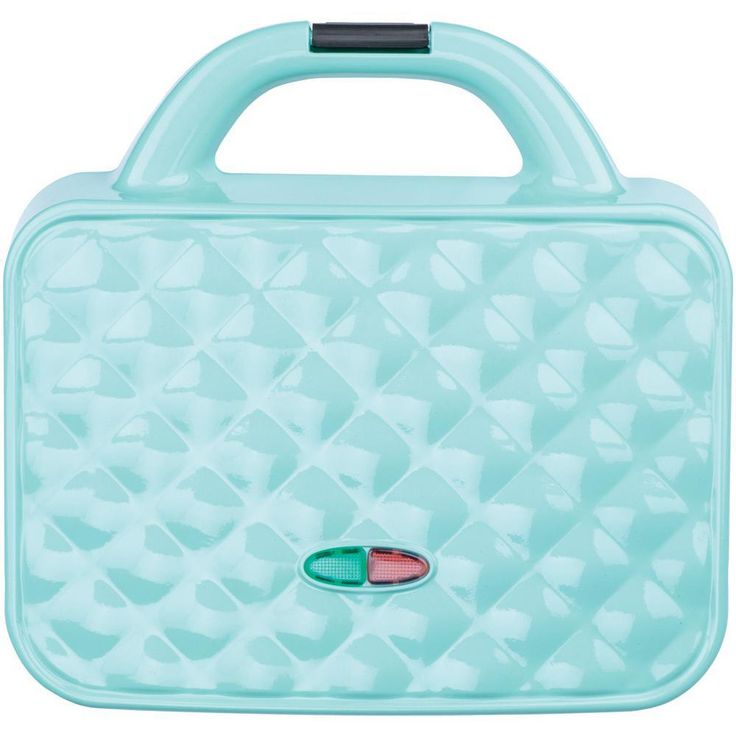 Couture Purse Blue Nonstick Dual Waffle Maker