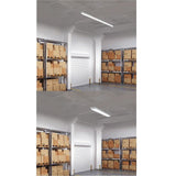 8 ft. (Two 4 ft.) 440-Watt Equivalent Integrated LED White Commercial Strip Light Fixture High Output 11000 Lumens 4000K