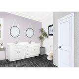 Concord RTA 72 in. W x 21 in. D Bath Vanity Cabinet Only in White Gloss - Super Arbor