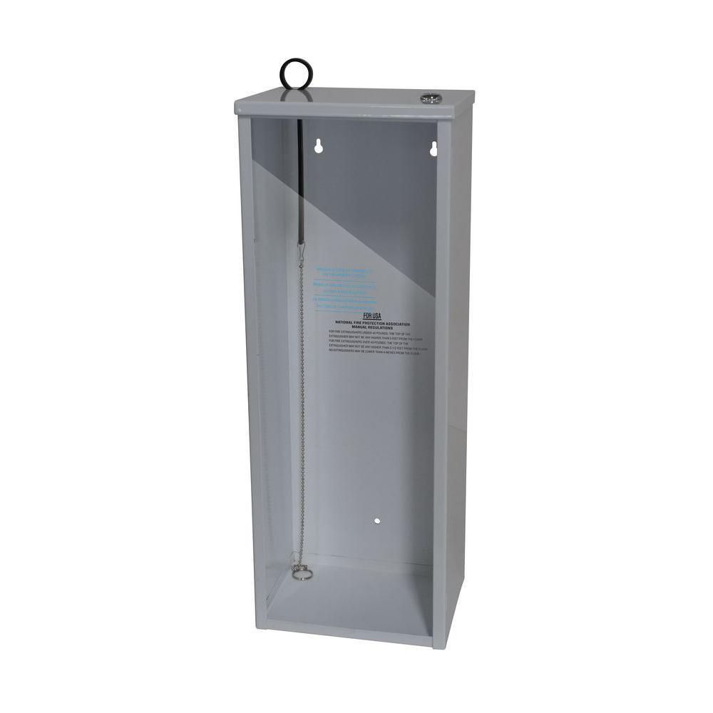 18.86 in. H x 8.11 in. W x 6.0 in. D 5 lbs. Steel Industrial Grade Fire Extinguisher Cabinet in White - Super Arbor
