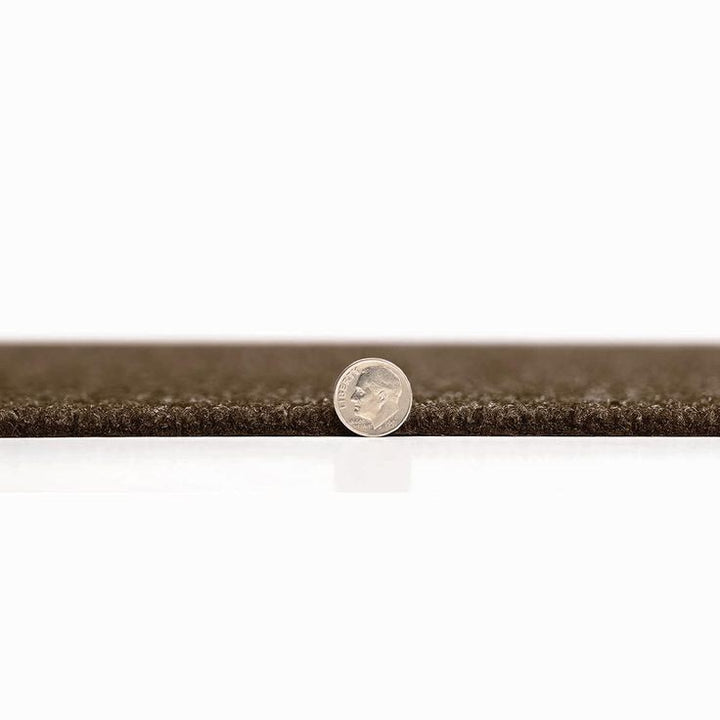Foss Peel and Stick Design Smart Mocha Rib 18 in. x 18 in. Residential Carpet Tile (10 Tiles/Case)