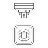 27-Watt (GX24q-3) PL-T 4-Pin Energy Saver CFL (Non-Integrated) Light Bulb Neutral (3500K) - Super Arbor