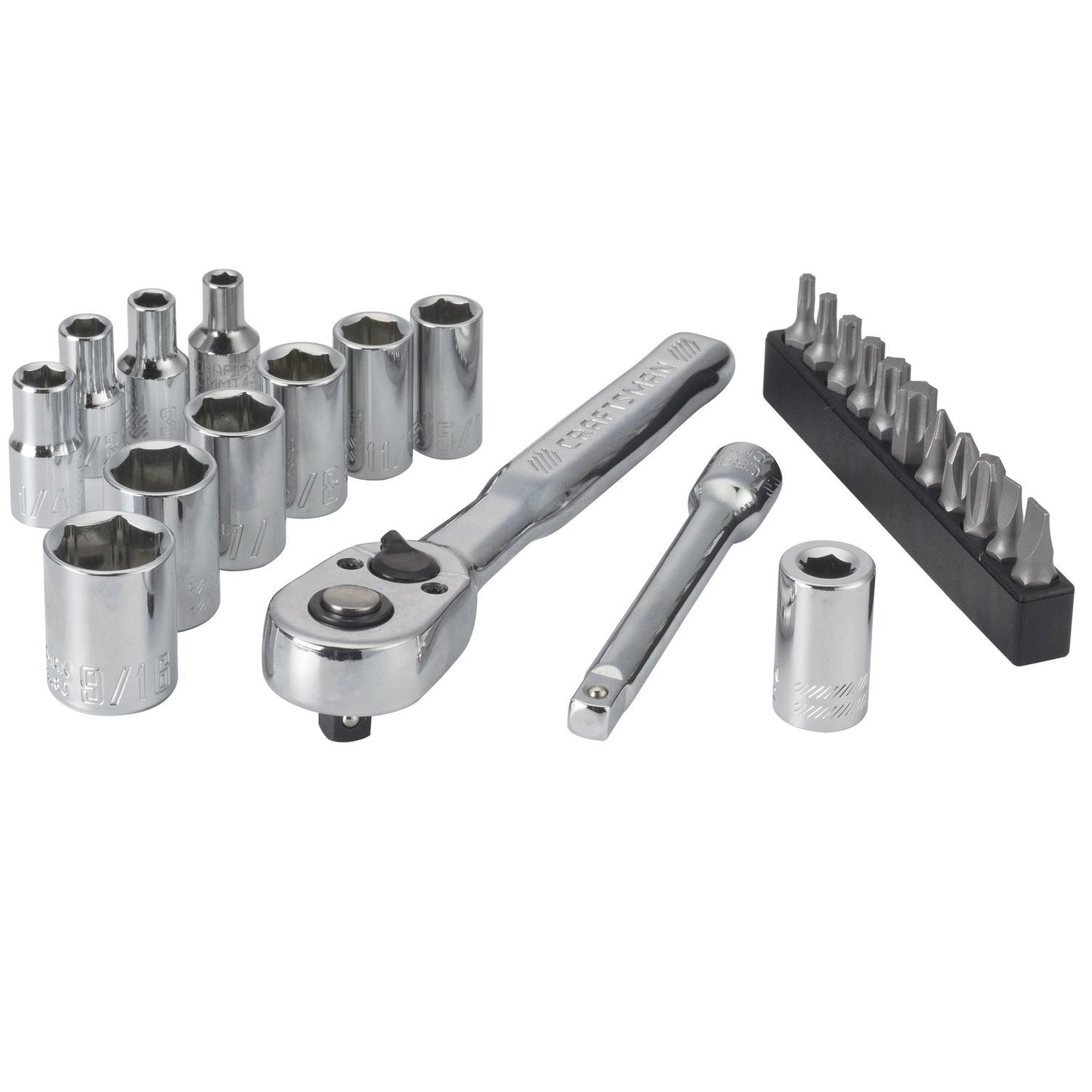 Craftsman 24 pc SAE Mechanic's Tool Set with 1/4 in. Drive and 6 Point Sockets