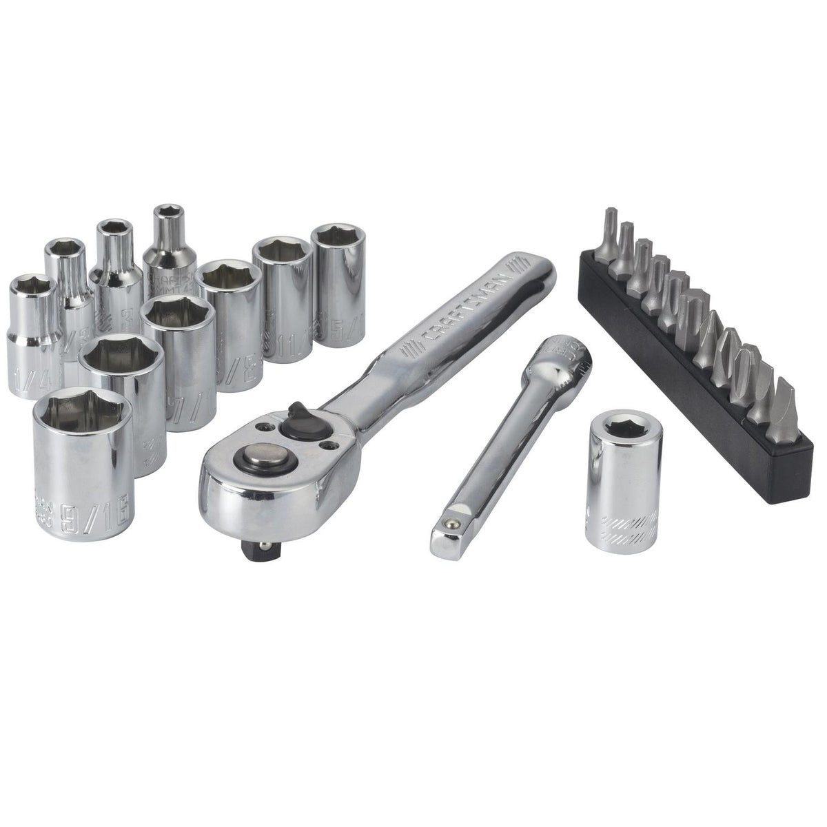 Craftsman 24 pc SAE Mechanic's Tool Set with 1/4 in. Drive and 6 Point Sockets