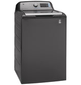 GE 5.2 cu. ft. High-Efficiency Diamond Gray Top Load Washing Machine with Smart Dispense and Sanitize with Oxi, ENERGY STAR