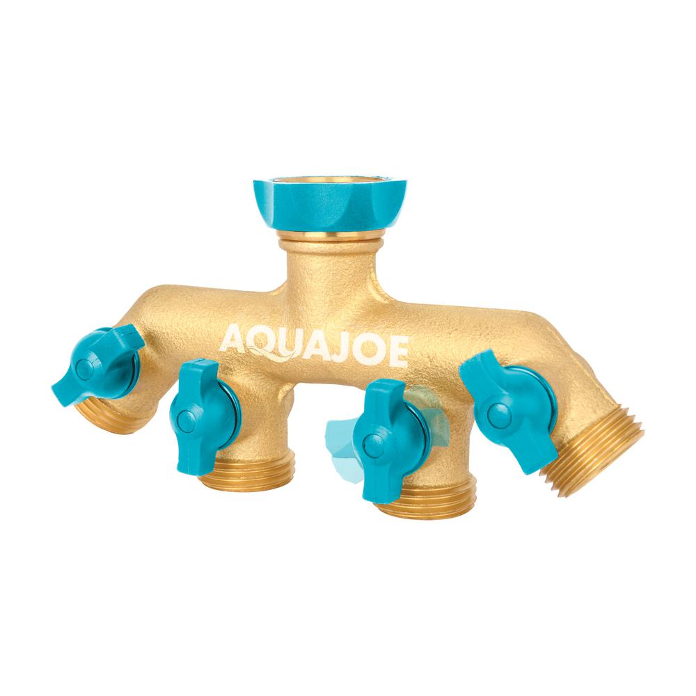 4-Way Garden Hose Splitter - Super Arbor