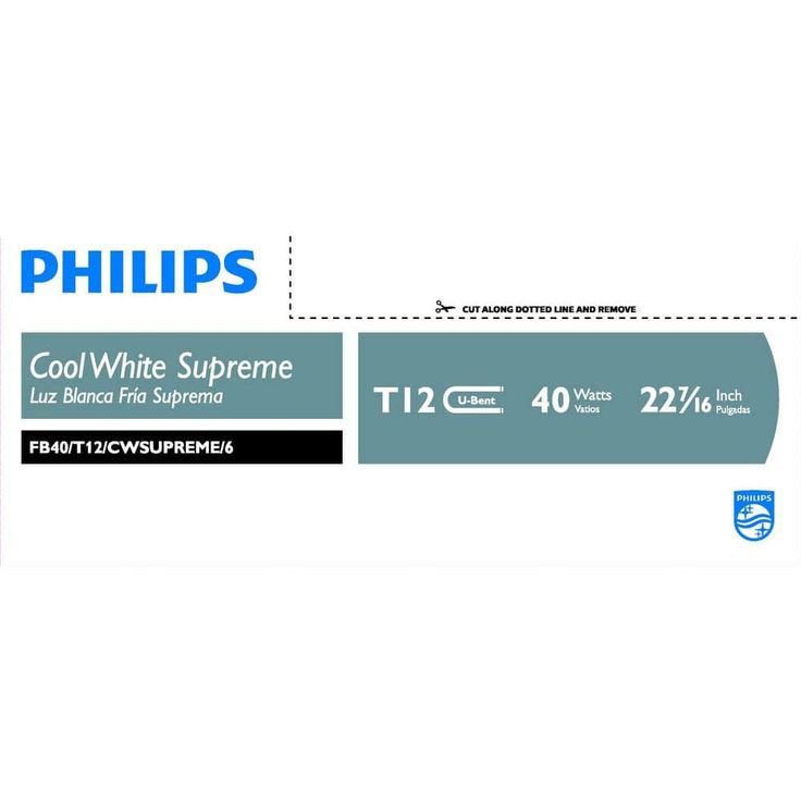 Philips 4 ft. 40-Watt Equivalent T12 Supreme (4100K) U-Bent Linear Fluorescent Tube Light Bulb, Cool White (12-Pack)