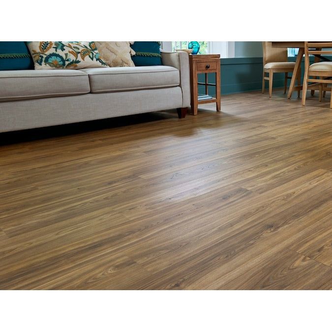 STAINMASTER PetProtect Bittersweet Hickory 12-mm T x 7-1/2-in W x 50-in L Waterproof Wood Plank Laminate Flooring (23.69-sq ft / Carton)