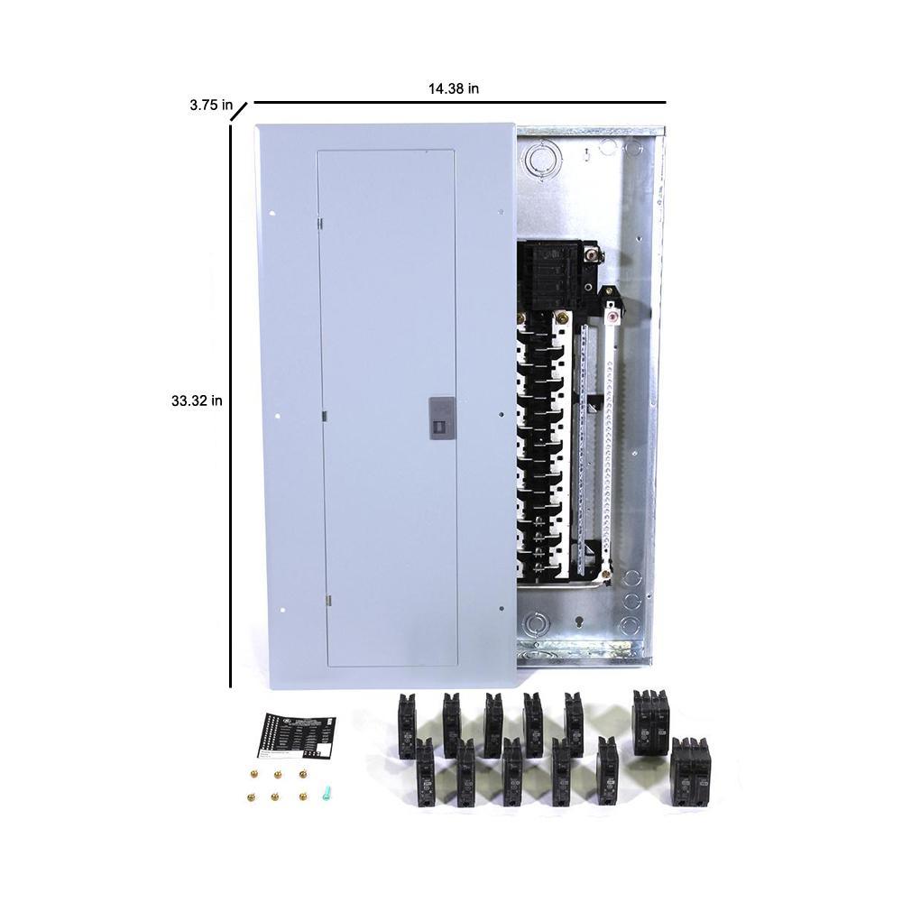 PowerMark Gold 200 Amp 32-Space 40-Circuit Indoor Main Breaker Value Kit Includes Select Circuit Breakers - Super Arbor