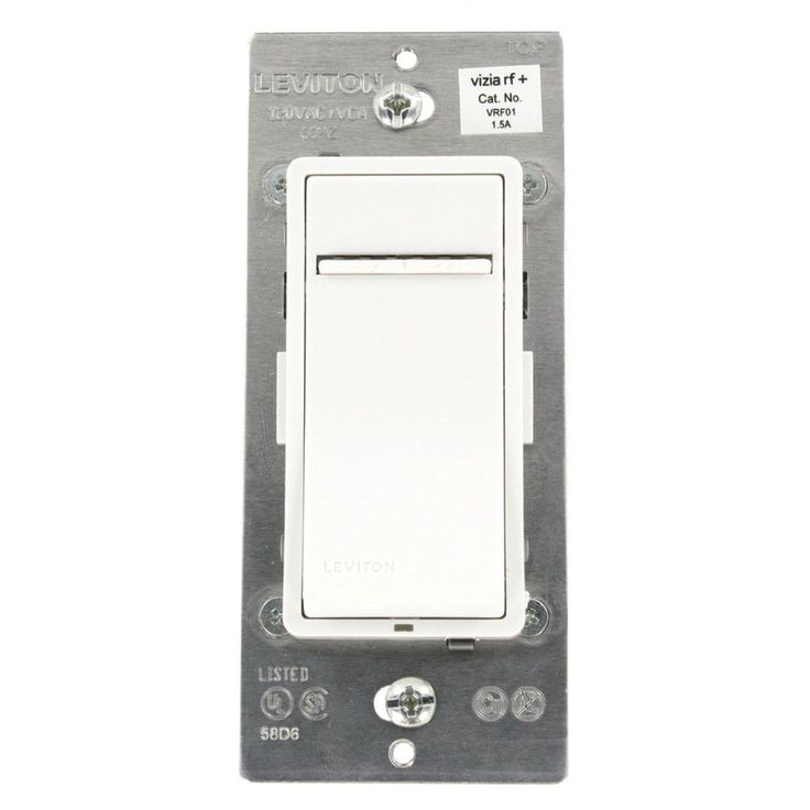 Leviton Vizia RF + 1.5-Amp Scene Capable Quiet Fan Speed Control - White/Ivory/Light Almond