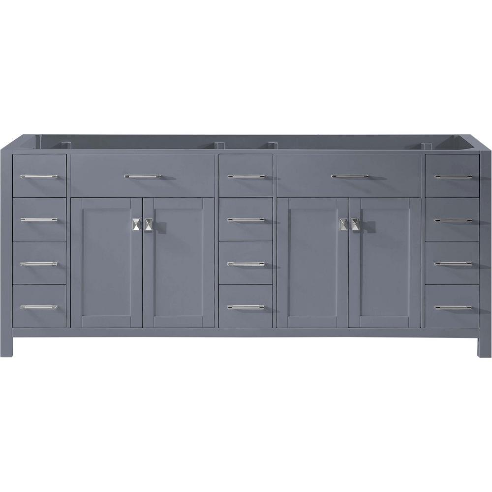 Caroline Parkway 72 in. W Bath Vanity Cabinet Only in Espresso - Super Arbor