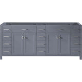 Caroline Parkway 72 in. W Bath Vanity Cabinet Only in Espresso - Super Arbor