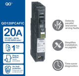Square D QO 20-Amp 1-Pole Combination Arc Fault Circuit Breaker