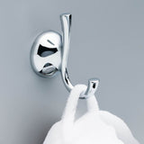 Delta Foundations Double Hook Polished Chrome Towel Hook