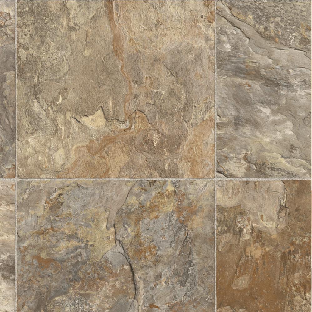 IVC Wheaton Tile Residential Vinyl Sheet, Sold by 13.2 ft. Wide x Custom Length