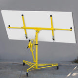 Professional 150 lbs. Drywall and Panel Lifter Rolling Hoist with Caster Wheels - Super Arbor