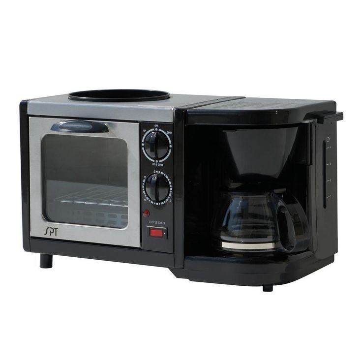 Breakfast Center 1450 W 2-Slice Black Toaster Oven