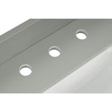 73 in. W x 22 in. D x 0.75 in. H Quartz Vanity Top in Earth Gray with White Basins - Super Arbor