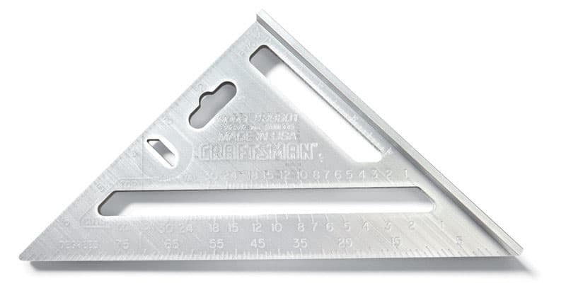 Craftsman 7 in. Aluminum Rafter Square - Durable and Lightweight