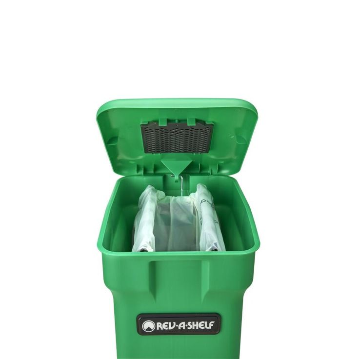 Rev-A-Shelf 24-Quart Plastic Soft Close Pull Out Trash Can