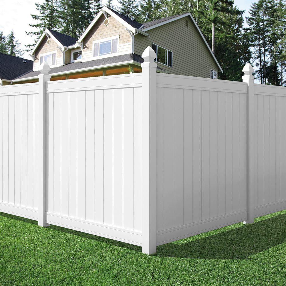 Pro- Series 6 ft. H x 6 ft. W Vinyl Woodbridge Privacy Fence Panel - Super Arbor