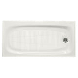Salient 60 in. x 30 in. Cast Iron Single Threshold Shower Base with Right-Hand Drain in White - Super Arbor