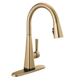 Lenta Single-Handle Pull-Down Sprayer Kitchen Faucet with ShieldSpray Technology SpotShield Stainless - Super Arbor