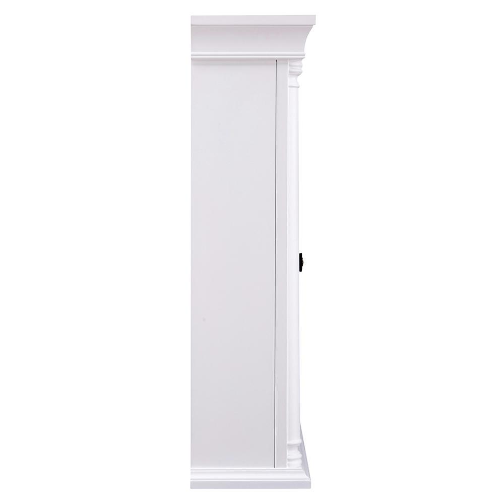 Strousse 24 in. W x 30 in. H Surface Mount Mirrored Medicine Cabinet in White - Super Arbor