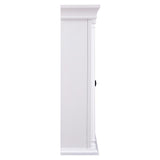 Strousse 24 in. W x 30 in. H Surface Mount Mirrored Medicine Cabinet in White - Super Arbor