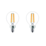 Philips 40-Watt Equivalent G16.5 LED Light Bulb Soft White Globe (2-Pack)