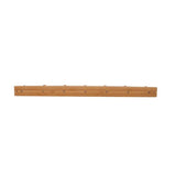 24 in. L Decorative Bamboo 7-Peg Wall Mount Wood Rack